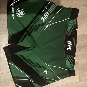 UFC Dynamic Green and Black Athletic Shorts